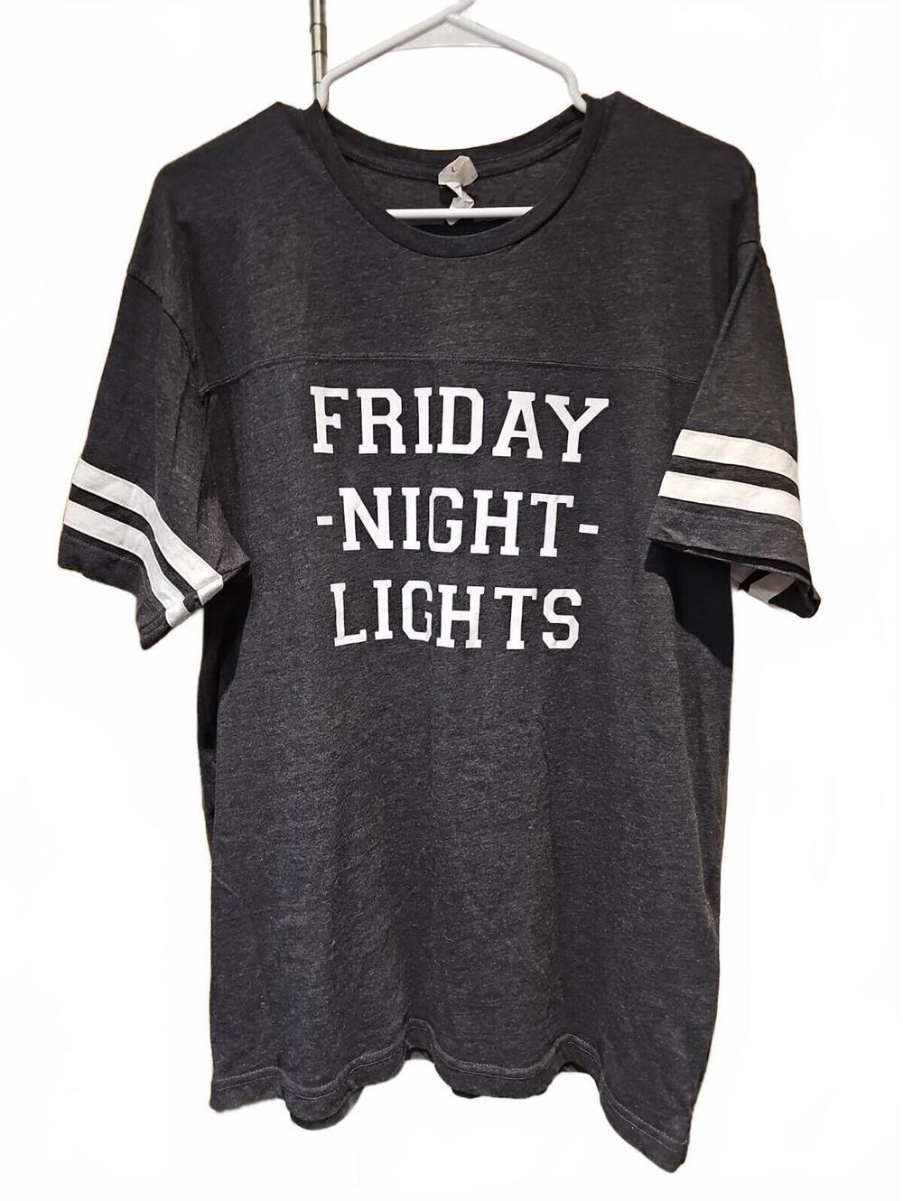 LAT Live & Tell Women's L T-shirt -  Friday Night Lights- Football Theme